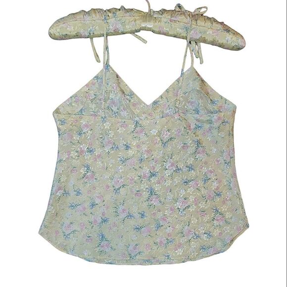 NWOT Vintage Tryse Lingerie Floral Camisole Panty Set with Matching Hanger S - Picture 3 of 11